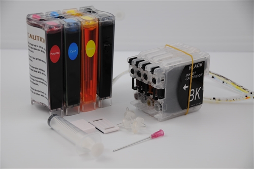 Continuous ink supply system for Brother MFC 5490CN printer