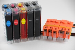 Continuous ink system  for Canon PIXMA IP4600, IP4700,MP640, MP640R printers which is a 5-color ink system.